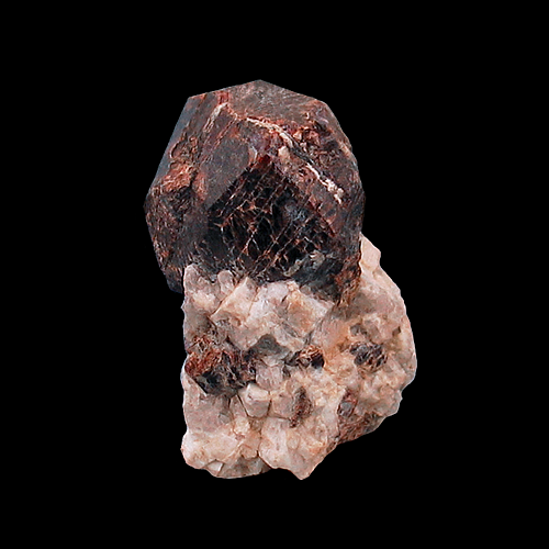 Almandine with Cleavelandite on Quartz & Albite, Southern Pacific Silica Quarry, Nuevo, Lakeview Mountains, Riverside County, CA