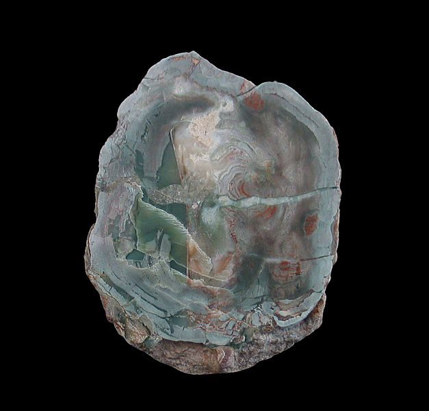 Agate with Hematite, Lierbach Valley, Oppenau, Oberes Renchtal, Ortenaukreis, Freiburg Region, Baden-W&uuml;rttemberg, Germany