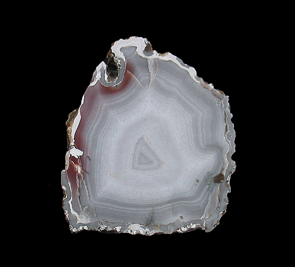 Agate with Hematite, Steinkaulenberg, Idar, Idar-Oberstein, Birkenfeld, Rhineland-Palatinate, Germany