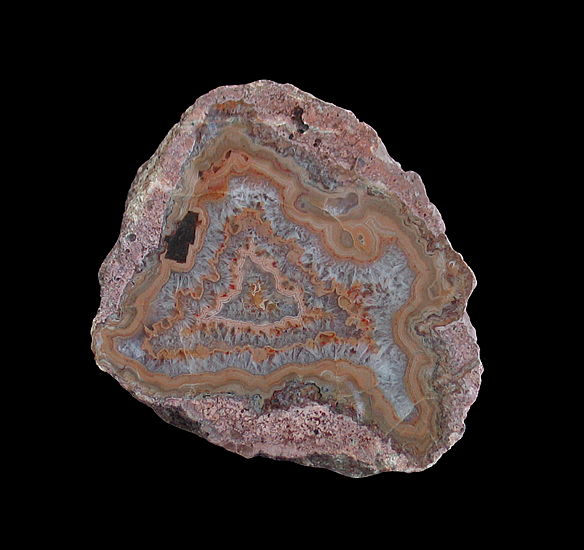 Agate with Quartz, Nowy Kosci&oacute;l, Gmina Swierzawa, Zlotoryja County, Lower Silesian Voivodeship, Poland