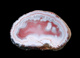 Agate, Setz Quarry, Idar, Idar-Oberstein, Birkenfeld, Rhineland-Palatinate, Germany