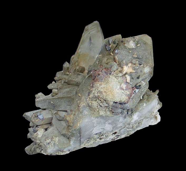 Quartz with Anatase, Brookite & Chlorite, Zard Mountain, Ras Koh Mountains, Kharan District, Balochistan, Pakistan