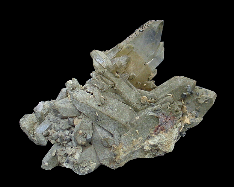 Quartz with Anatase, Brookite & Chlorite, Zard Mountain, Ras Koh Mountains, Kharan District, Balochistan, Pakistan