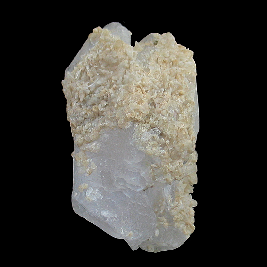 Quartz with Calcite, Potrero Chico, Sabinas Hidalgo Municipality, Nuevo Le&oacute;n, Mexico