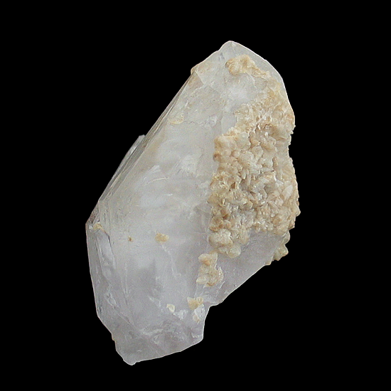 Quartz with Calcite, Potrero Chico, Sabinas Hidalgo Municipality, Nuevo Le&oacute;n, Mexico