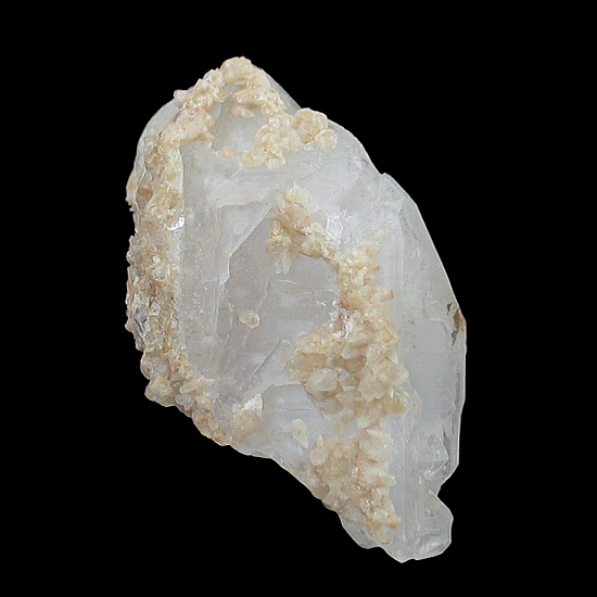 Quartz with Calcite, Potrero Chico, Sabinas Hidalgo Municipality, Nuevo Le&oacute;n, Mexico