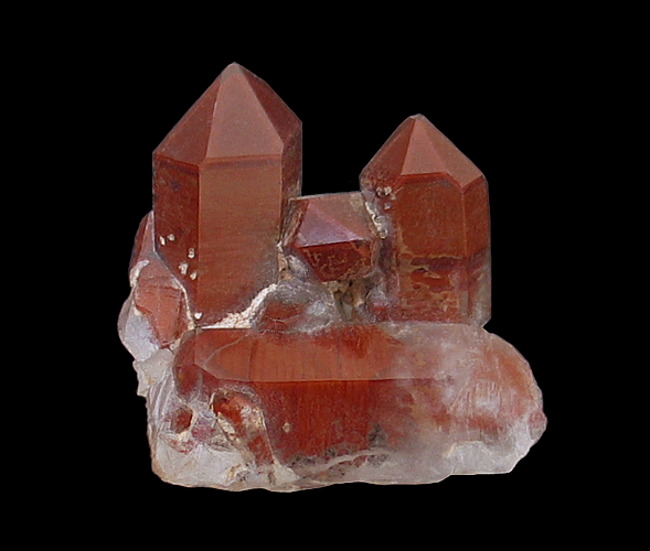 Quartz with Hematite inclusions, Crystal Park area, Crystal Park, El Paso County, CO