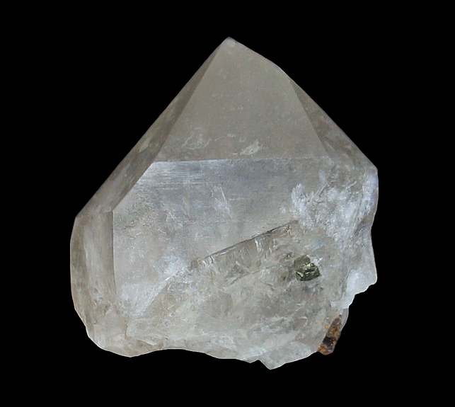 Quartz with Pyrite inclusions, Serra do Cabral, Buen&oacute;polis, Minas Gerais, Brazil