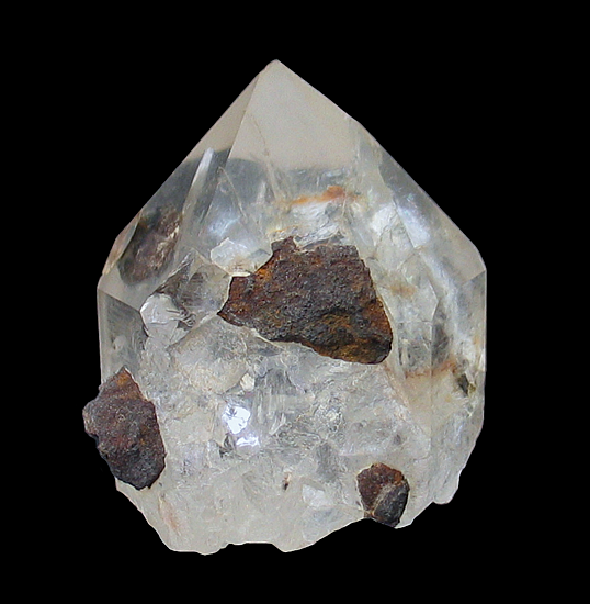 Quartz with Pyrite inclusions, Serra do Cabral, Buen&oacute;polis, Minas Gerais, Brazil