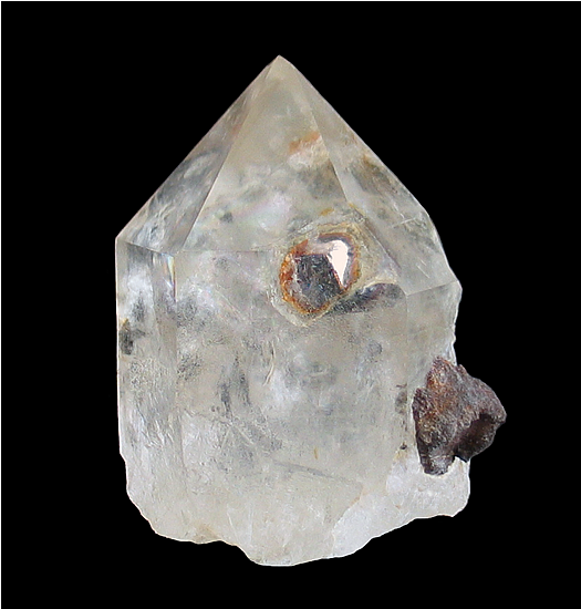 Quartz with Pyrite inclusions, Serra do Cabral, Buen&oacute;polis, Minas Gerais, Brazil