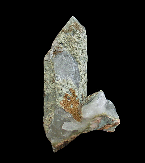 Quartz with Stilpnomelane & Chlorite, Landsverk 1 Feldspar Quarry, Landsverk, Evje og Hornnes, Agder, Norway
