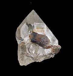 Quartz with Pyrite inclusions, Serra do Cabral, Buen&oacute;polis, Minas Gerais, Brazil